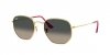 OKULARY RAY-BAN® HEXAGONAL RB 3548N 001/71 51 ROZMIAR M